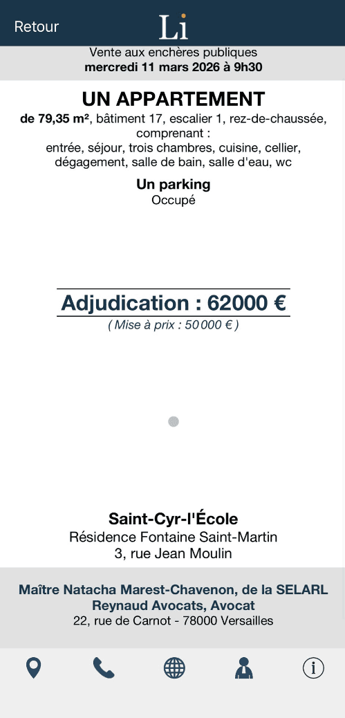 Adjudication Saint-Cyr-l'École, 79,35 m²